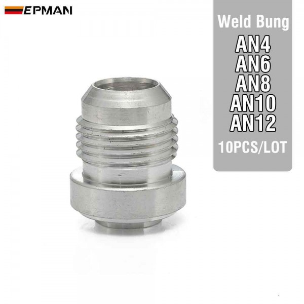 EPMAN 10PCS AN4 AN6 AN8 AN10 AN12 Aluminum Male Weld Bung Thread Weldable Fuel Tank For Swirl pots, Surge tanks, Radiators Fitting EPMAN 10PCS AN4 AN6 AN8 AN10 AN12 Aluminum Male Weld Bung Thread Weldable Fuel Tank For Swirl pots, Surge tanks, Radiators Fitting
