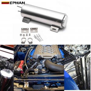 EPMAN Polished Stainless steel Radiator Overflow Tank Bottle Catch Can 2" x 13", 3" x 9",3" x 10"  Car Modification Cooling EPYX9610 EPYX9611 EPYX9612
