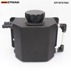 EPMAN Universal 1L Alloy Aluminium Engine Oil Catch Can Breather Tank Radiator Overflow Tank EPYXFST003