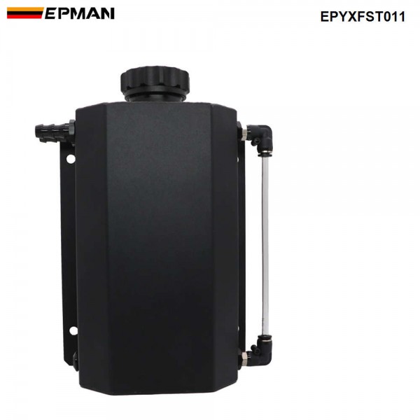 EPMAN Universal 2L Alloy  Engine Oil Fuel Gas Catch Can Breather Tank Bottle Coolant Radiator Overflow Tank EPYXFST011