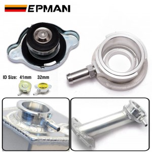 EPMAN Performance Aluminum Weld On Radiator Filler Neck 1.65" ID 41mm or 1.25" 32mm Radiator Inlet With Cap EPYXG005M32S/EPYXG005M41XL