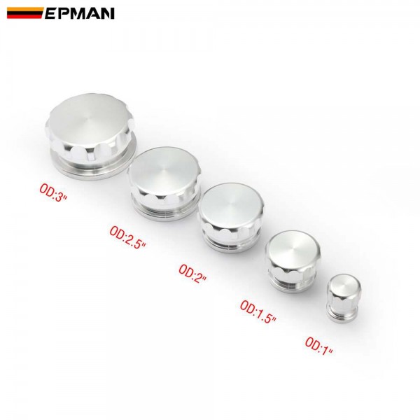 EPMAN Alloy Bung And Cap OD 1" 1.5" 2" 2.5" 3" Weld On Filler Neck With Cap Fuel Oil Tank/Oil,Fuel,Water Tank Cap 