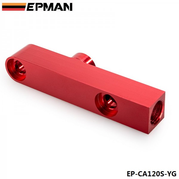 EPMAN Alloy Dual Fuel Pump Billet Assembly Outlet Manifold Suits 044 Fuel Pump EP-CA120S-YG