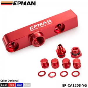 EPMAN Alloy Dual Fuel Pump Billet Assembly Outlet Manifold Suits 044 Fuel Pump EP-CA120S-YG