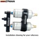 EPMAN Alloy Dual Fuel Pump Billet Assembly Outlet Manifold Suits 044 Fuel Pump EP-CA120S-YG