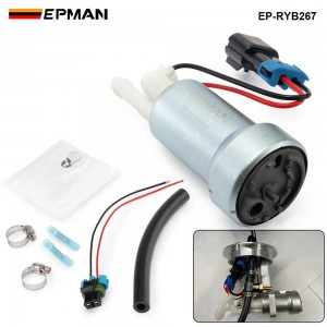 EPMAN Universal E85 Ethanol TIA485-2 / F90000267 450LPH Internal Fuel Pump plus Install kit EP-RYB267