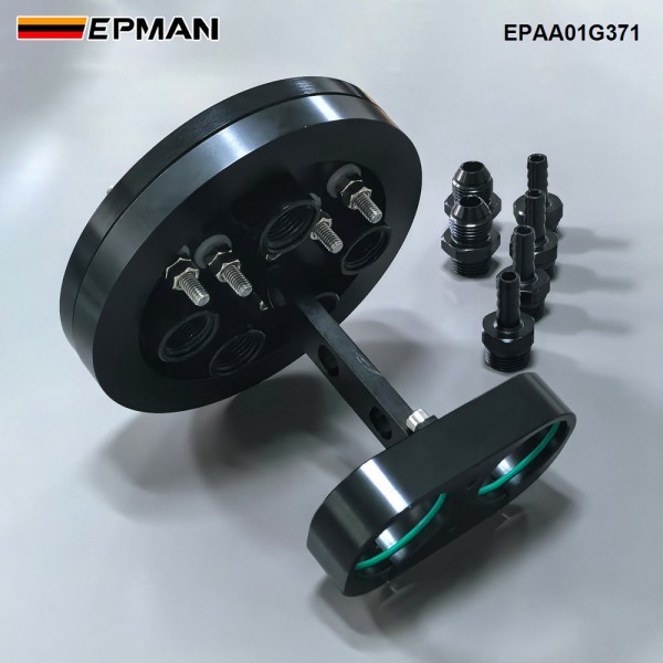 EPMAN Adjustable Aluminum Fuel Pump Hanger - Perfect Fit for Walbro 39mm-40mm Pumps EPAA01G371