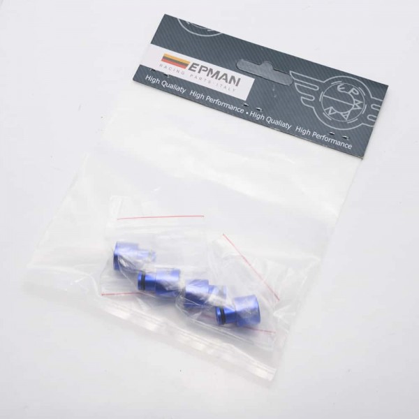EPMAN 4 X Billet Aluminium Fuel Injector Top Adapter Socket Top Hats Extender For Civic Integra B D Series B16 B18 D16 RDX EPADB16