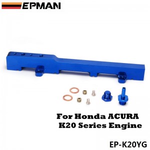 EPMAN Racing Fuel Rail Kit For Honda Acura RSX Integra DC5 Type r K20 Blue EP-K20YG