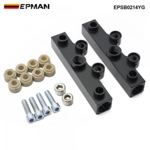 EPMAN Top Feed Fuel Rails Billet Aluminum For Subaru w/ -8 Inlet -6 Return For Subaru WRX STI Fuel System EPSB0214YG