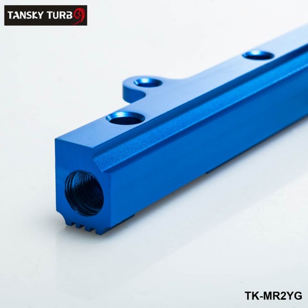 TANSKY Performance Aluminum Injection Injector Fuel Rail Kit For Toyota MR2 3S-GTE Blue TK-MR2YG