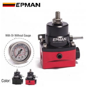 EPMAN - Sport Adjustable Fuel Pressure Regulator Kit W/ Oil Gauge EP-7MGT-ZTGA