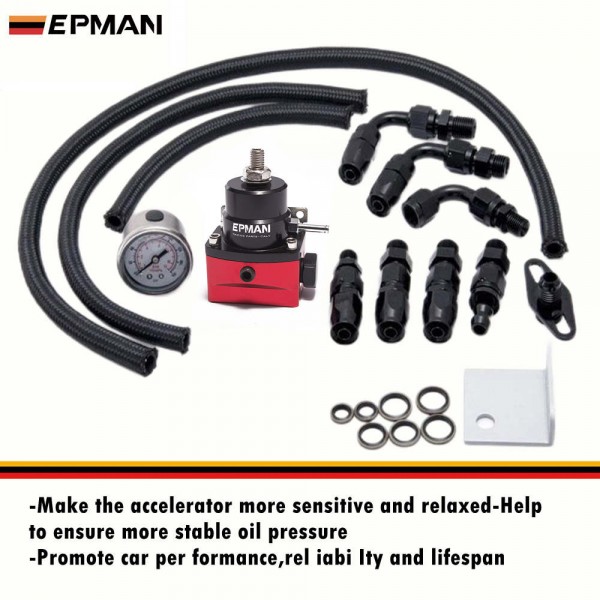 EPMAN K Swap Fuel Line System Set Fuel Rail Pressure Regulator For Honda Civic Integra EG EK EPAA01G159