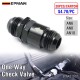 EPMAN 20PCS/CARTON Universal Aluminum One Way Check Valve with Spring AN6 AN8 AN10 Black for Fuel Oil Air System EPAA31G01-20T