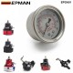 Car Fuel Pressure Regulator Gauge Liquid Fill Fuel/Oil Meter 0-160 PSI EPGA01