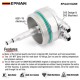 EPMAN CNC Aluminum Oil Filter Lid Cap With Cooler Fitting for BMW M52 M54 E36 E46 E39 E53 E83 Oil Cooler Adapter EPAA01G269