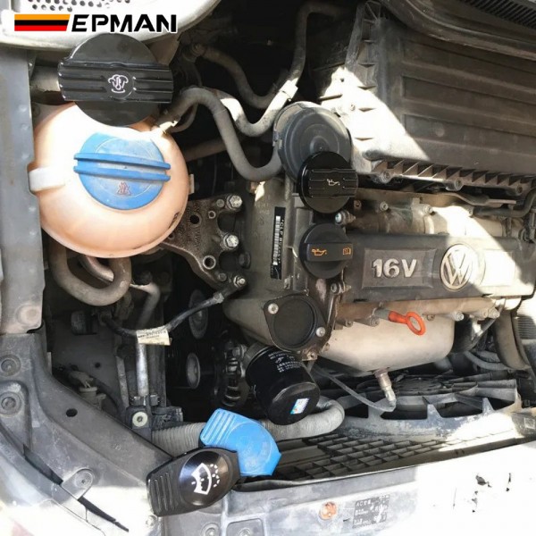 EPMAN Aluminium Universal Oil Caps Tank Cap Reservoir Bottle Cap Fit For VW Fit For CC Fit For Golf 6 Fit For R MK6 Fit For Scirocco Protect Cap EPAA01G278 EPMAN Aluminium Universal Oil Caps Tank Cap Reservoir Bottle Cap Fit For VW Fit For CC Fit For Golf 6 Fit For R MK6 Fit For Scirocco Protect Cap EPAA01G278