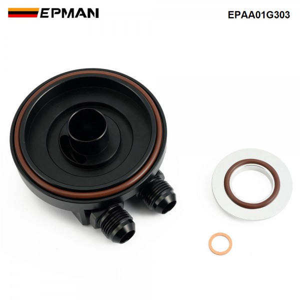 EPMAN Oil Filter Lid With Oil Cooler Fittings and 2 Sensor Ports for BMW Z3 Z4 Series E36 E46 E34 E85 325i M3 M50 S50 S52 S54 EPAA01G303 EPMAN Oil Filter Lid With Oil Cooler Fittings and 2 Sensor Ports for BMW Z3 Z4 Series E36 E46 E34 E85 325i M3 M50 S50 S52 S54 EPAA01G303