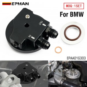 EPMAN Oil Filter Lid With Oil Cooler Fittings and 2 Sensor Ports for BMW Z3 Z4 Series E36 E46 E34 E85 325i M3 M50 S50 S52 S54 EPAA01G303