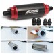 Universal Car Racing In-Line Fuel Oil Filter With AN10 AN8 AN6 Fittings Adapter Black&Red 40 Micron ADF09901