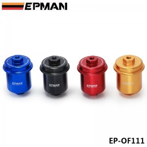 Epman Sport Anodized High Flow Turbo Fuel Filter JDM For Integra RS LS GSR B18 EP-OF111