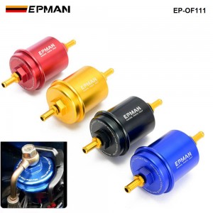 Epman Sport Anodized High Flow Turbo Fuel Filter JDM For Integra RS LS GSR B18 EP-OF111