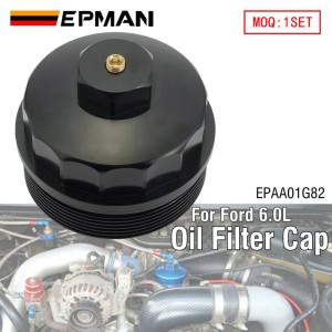 EPMAN Fuel Filter Cap, Lower Frame Rail For Ford 6.0L Diesel F250 F350 F450 F550 03-07 Pump Filter and Oil Filter EPAA01G82