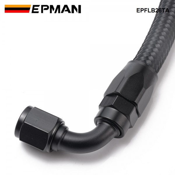 EPMAN Tucked Fuel Line Fittings Kit - Inline Filter W/ 60mm Fuel Hose For Honda Civic Integra B/D Series AN6 Filter EG EK DC2 CRX EF EPFLB26TA