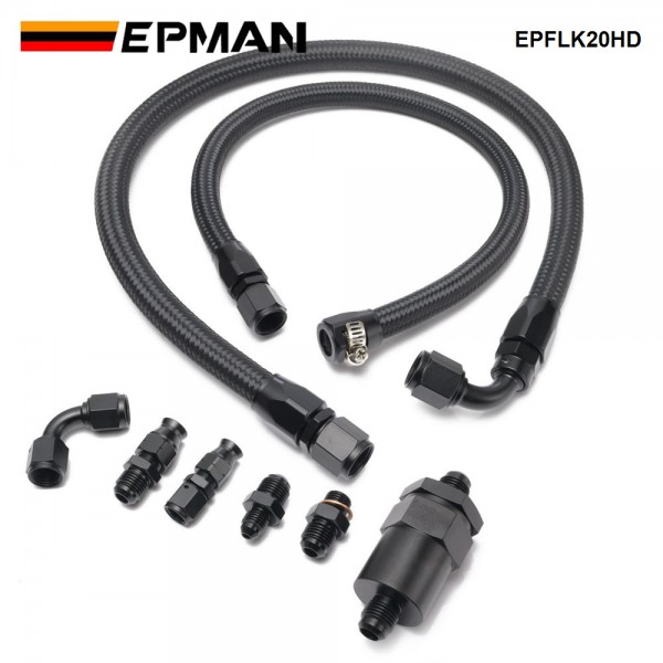 EPMAN K Series Tucked Fuel Line Kit For Honda Civic Integra Feed Return Line K20 K24 Fuel Set EPFLK20HD