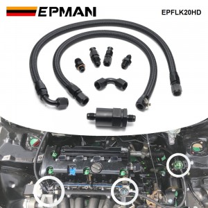 EPMAN K Series Tucked Fuel Line Kit For Honda Civic Integra Feed Return Line K20 K24 Fuel Set EPFLK20HD