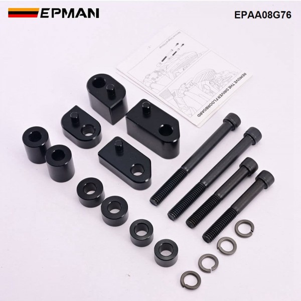 EPMAN Motorcycle Driver Floorboard Extensions For Touring Electra Glide / Road Glide/Road King/Street Glide for 2009-2023 1" & 1.5" Black Spacers EPAA08G76