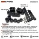 EPMAN Motorcycle Driver Floorboard Extensions For Touring Electra Glide / Road Glide/Road King/Street Glide for 2009-2023 1" & 1.5" Black Spacers EPAA08G76