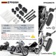 EPMAN Motorcycle Driver Floorboard Extensions For Touring Electra Glide / Road Glide/Road King/Street Glide for 2009-2023 1" & 1.5" Black Spacers EPAA08G76