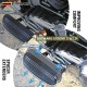 EPMAN Motorcycle Driver Floorboard Extensions For Touring Electra Glide / Road Glide/Road King/Street Glide for 2009-2023 1" & 1.5" Black Spacers EPAA08G76