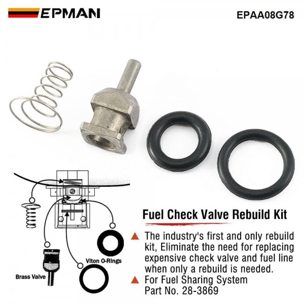 EPMAN Fuel Tool Kit Replacement for Harley Davidson Tool Kit EFI Check Valve Rebuild Kit compatible with Harley Davidson 2001-2022 EPAA08G78