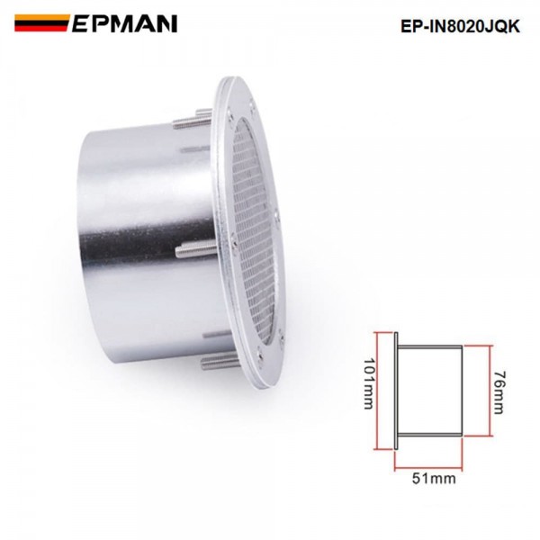 EPMAN - High quality Air Intake Cover Fit for universal 3inch Air Filter EP-IN8020JQK