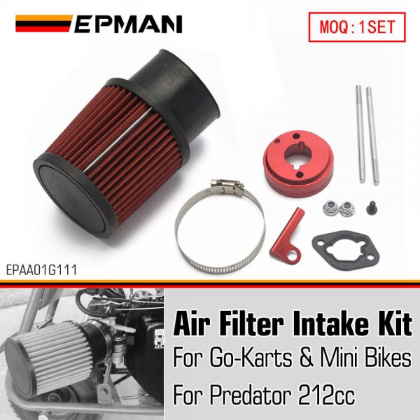 EPMAN Inlet Air Filter Intake Kit For Predator 212cc 6.5HP Engine Go Kart EPAA01G111