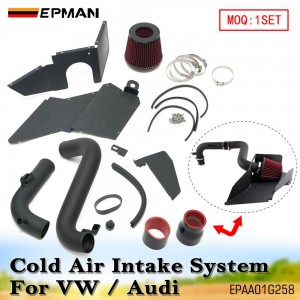 EPMAN Cold Air Intake System For VW MK5 GTI/GLI MK6 Golf R For Audi A3 S3 2.0T FSI EA113 W/ Air Filter EPAA01G258