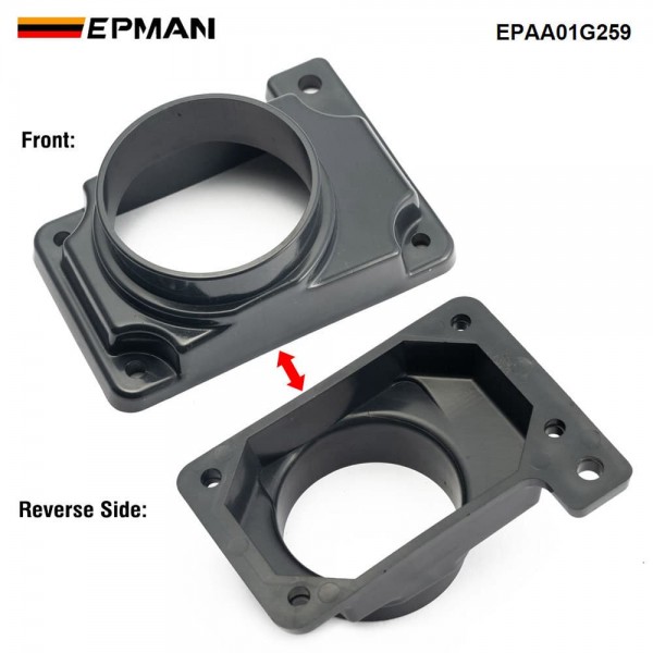 EPMAN 3" Mass Air Flow Sensor Intake Adapter Plate For Galant For Mitsubishi 2.4L L4 / 3.0L V6 94-03 EPAA01G259