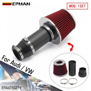 EPMAN Short Intake Pipe Cold Air Intake Piping Kit with Filter for VW Jetta Beetle Golf for Audi TT/TT Quattro Turbo Engine EPAA01G274