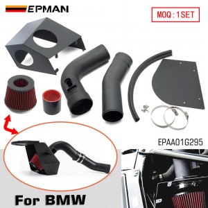 EPMAN Cold Air Intake System Kit Pipe w/ Filter + Heat Shield Kit For BMW F10/F11 520i/528i 2.0L N20 2012-2018 EPAA01G295