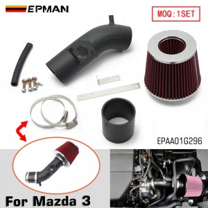 EPMAN Short Ram Air Intake Kit + Filter For Mazda 3 with 2.5L L4 2010-2012 Increase Performance & Horsepower EPAA01G296