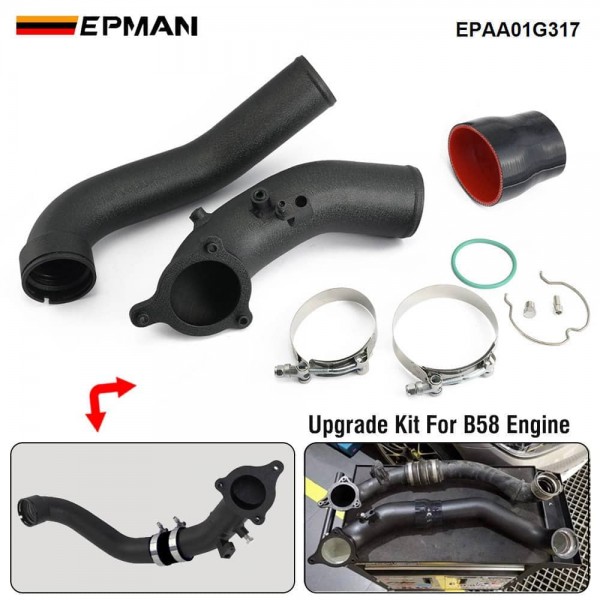 EPMAN Intercooler & Intake Charge Pipe Upgrade Kit 3" Aluminum For BMW F22 F23  F32 F33 F34 F30 F36 G12 G32 G30 B58 EPAA01G317