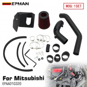 EPMAN Cold Air Intake Kit for Mitsubishi Lancer EVO X 2008-2015 2.0T MR GSR with Heat Shield EPAA01G320