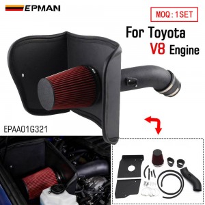 EPMAN Cold Air Intake Kit for Toyota Tundra Sequoia 5.7L V8 2012-2021 - Aluminum Tube + Reusable Oiled Cotton Filter - No Tune Required EPAA01G321