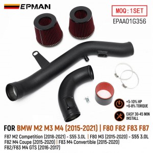 EPMAN High Flow Cold Air Intake System For BMW M2 M3 F80 M4 F82 F83 S55 3.0L 2015-2021 EPAA01G356