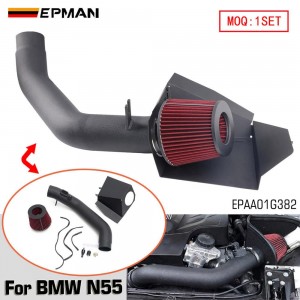 EPMAN High-Flow Cold Air Intake System Kit With Heat Shield For BMW N55 3.0L EPAA01G382