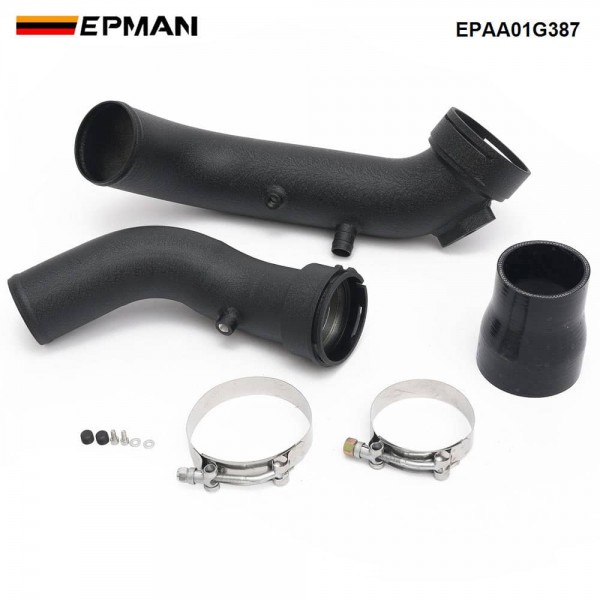 EPMAN Charge Pipe Upgrade Kit - 6061 Aluminum, 3" Mandrel-Bent, CNC Billet Flanges for BMW N55 F-Chassis EPAA01G387