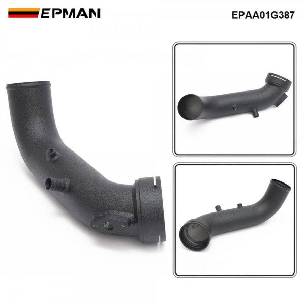 EPMAN Charge Pipe Upgrade Kit - 6061 Aluminum, 3" Mandrel-Bent, CNC Billet Flanges for BMW N55 F-Chassis EPAA01G387