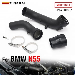 EPMAN Charge Pipe Upgrade Kit - 6061 Aluminum, 3" Mandrel-Bent, CNC Billet Flanges for BMW N55 F-Chassis EPAA01G387